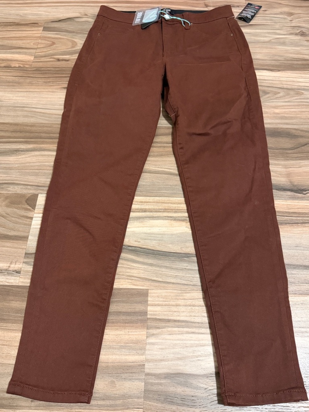 LuLaRoe Skinny Fit Magic Waistband Jeans Pants 30 Maroon Stretch High Waist NWT